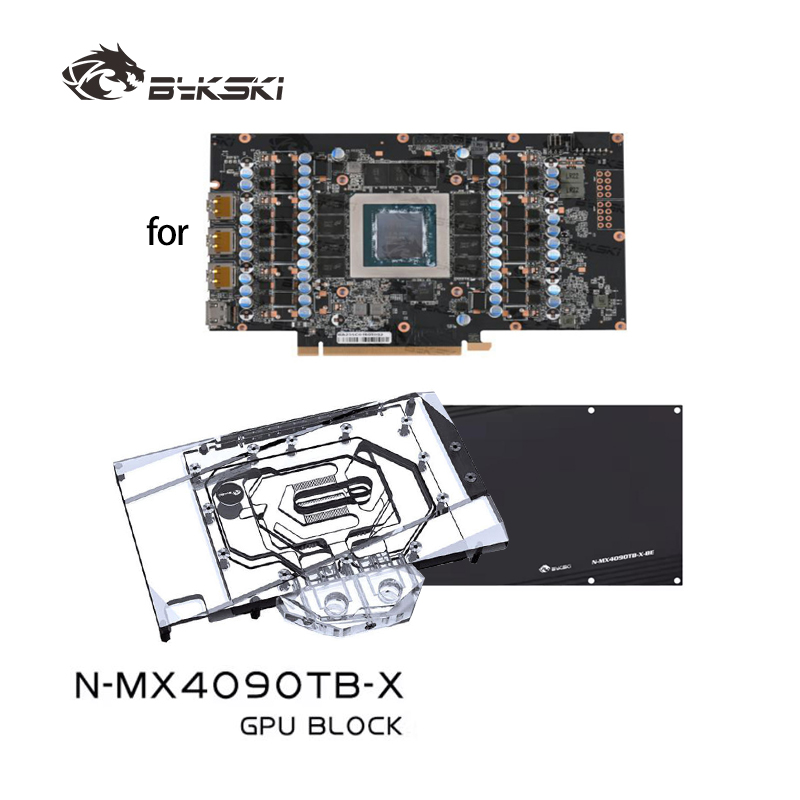 Водоблок Bykski N-MX4090TB-X д – обзор и цена Rtx 4090 Water Block Full Cover