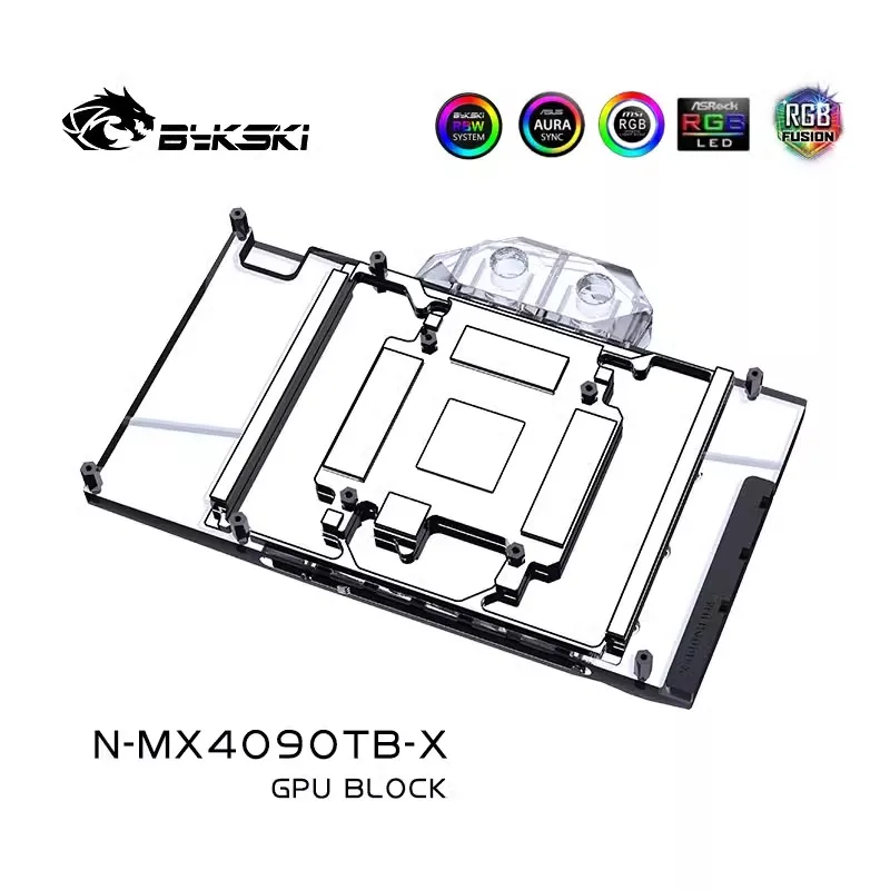 Водоблок Bykski N-MX4090TB-X д – обзор и цена Rtx 4090 Water Block Full Cover